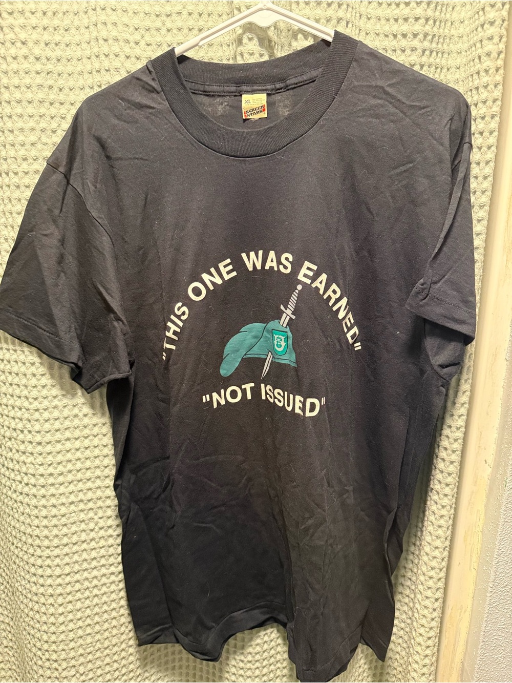 Men's vintage black Graphic Tee - "This One Was Earned"